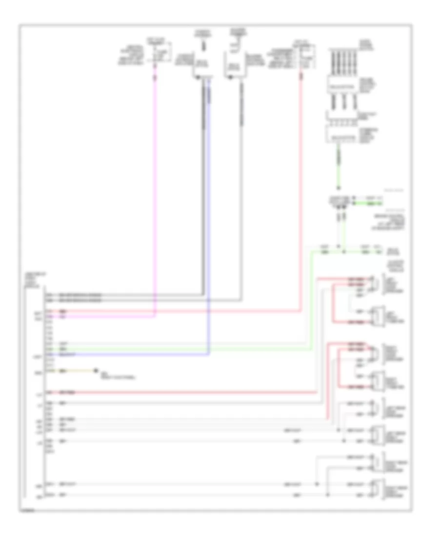 Radio Wiring Diagram, without Amplifier for Volvo S60 2007