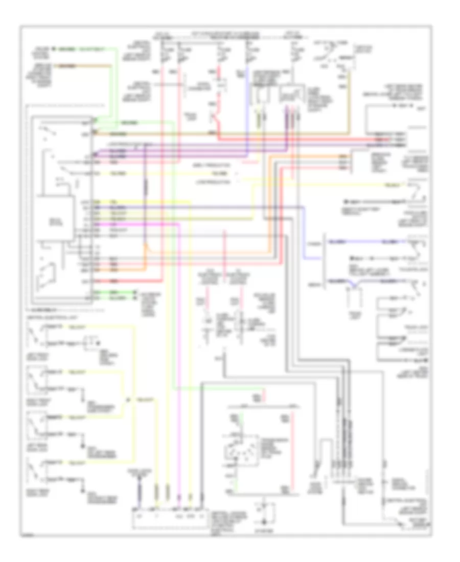 Guard Alarm II Wiring Diagram, Late Production for Volvo 850 1996