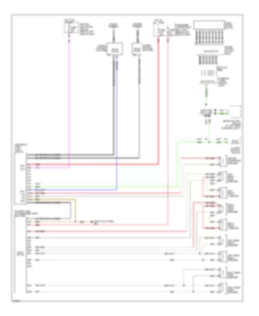 Radio Wiring Diagram with Amplifier for Volvo S60 R 2007