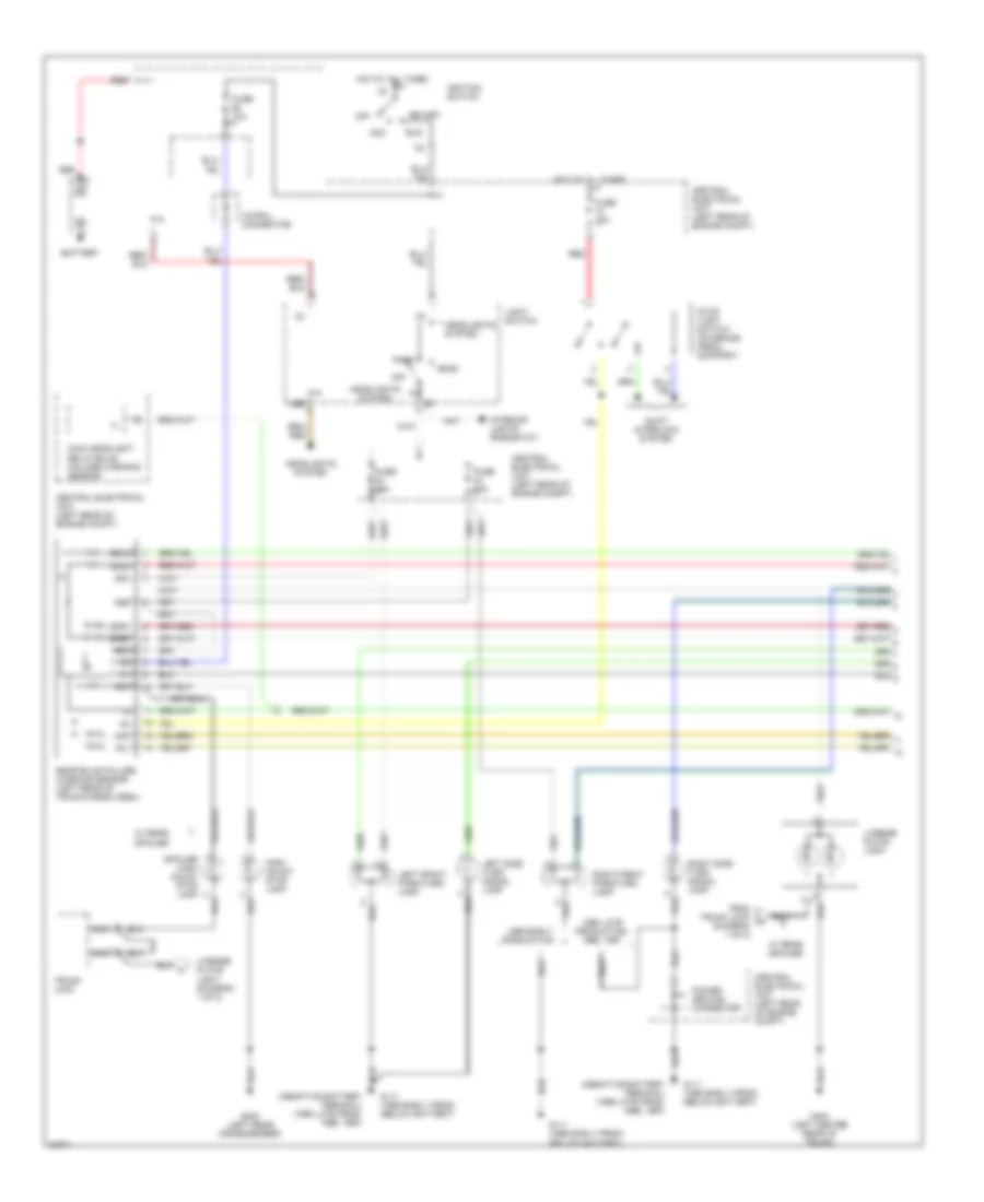 Exterior Lamps Wiring Diagram Sedan 1 of 2 for Volvo 850 Platinum Limited Edition 1996