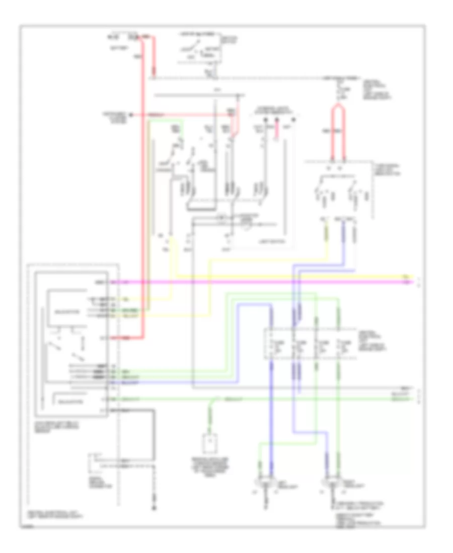 Headlight Wiring Diagram 1 of 2 for Volvo 850 R 1996