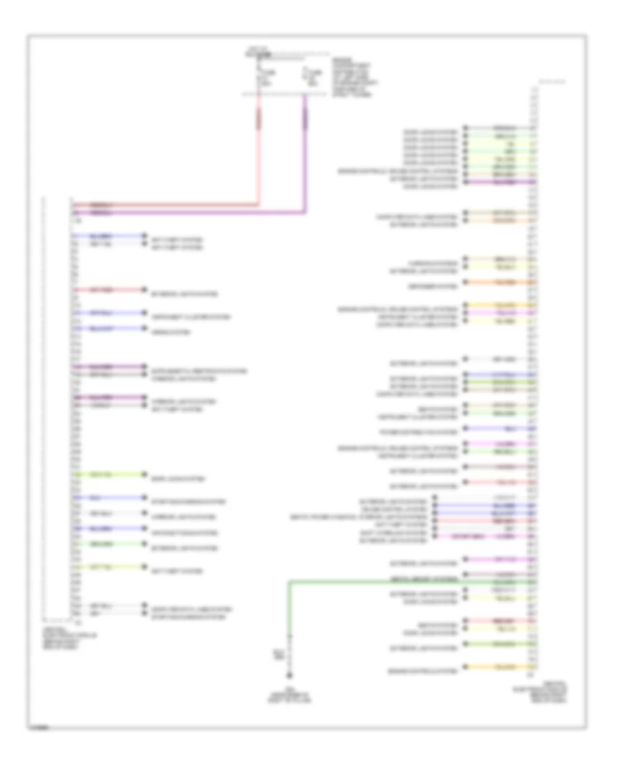 Central Electronic Module Wiring Diagram (2 of 2) for Volvo S80 2007