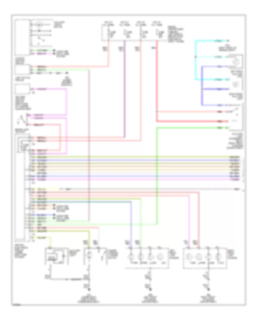 Exterior Lamps Wiring Diagram (1 of 2) for Volvo S80 2007