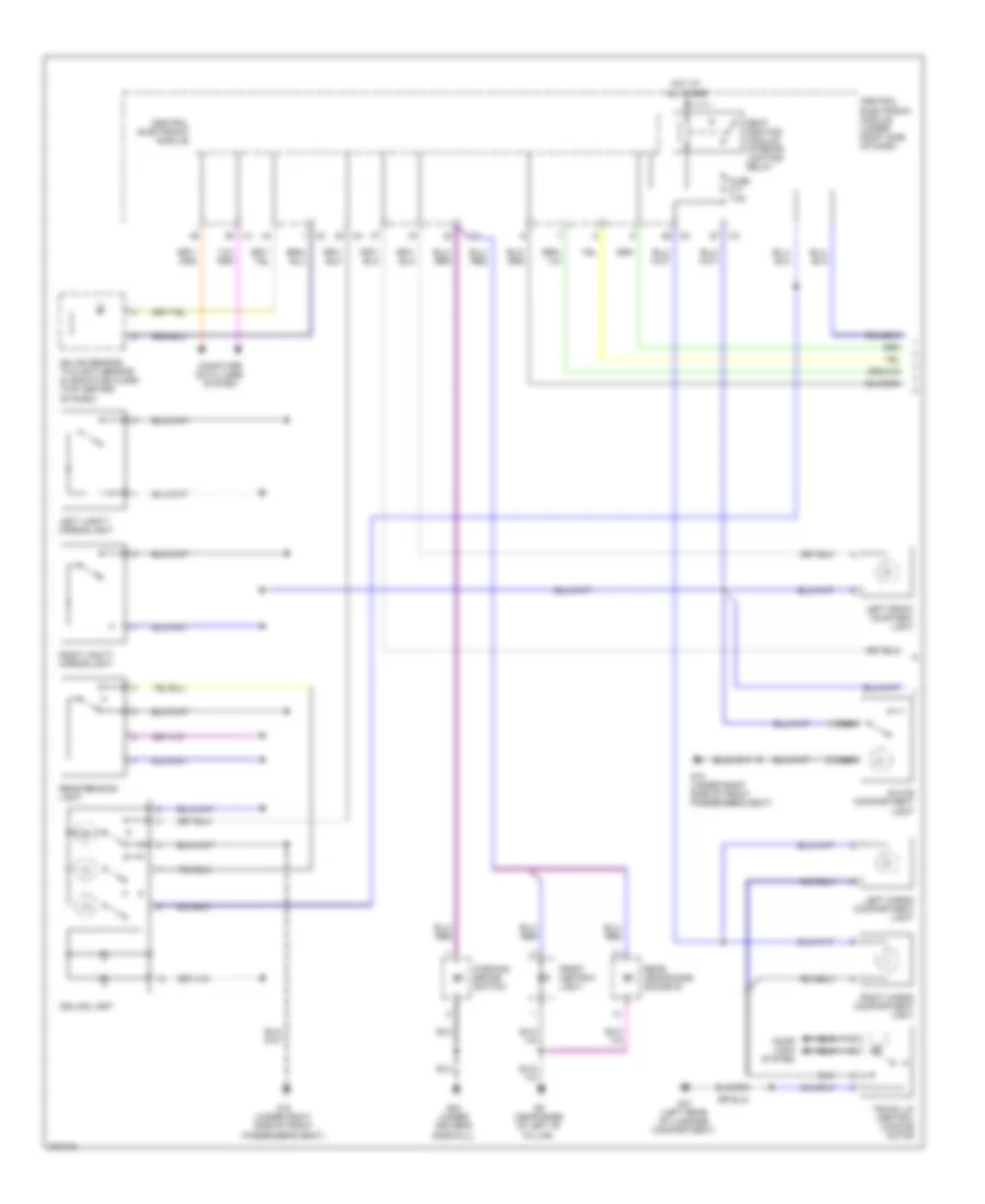 Interior Lights Wiring Diagram 1 of 2 for Volvo S80 2007