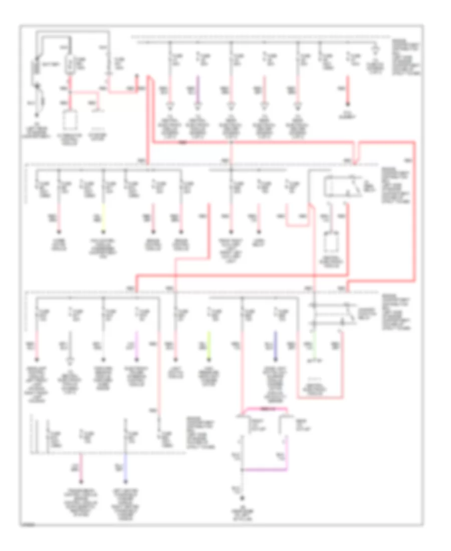 Power Distribution Wiring Diagram 1 of 3 for Volvo S80 2007