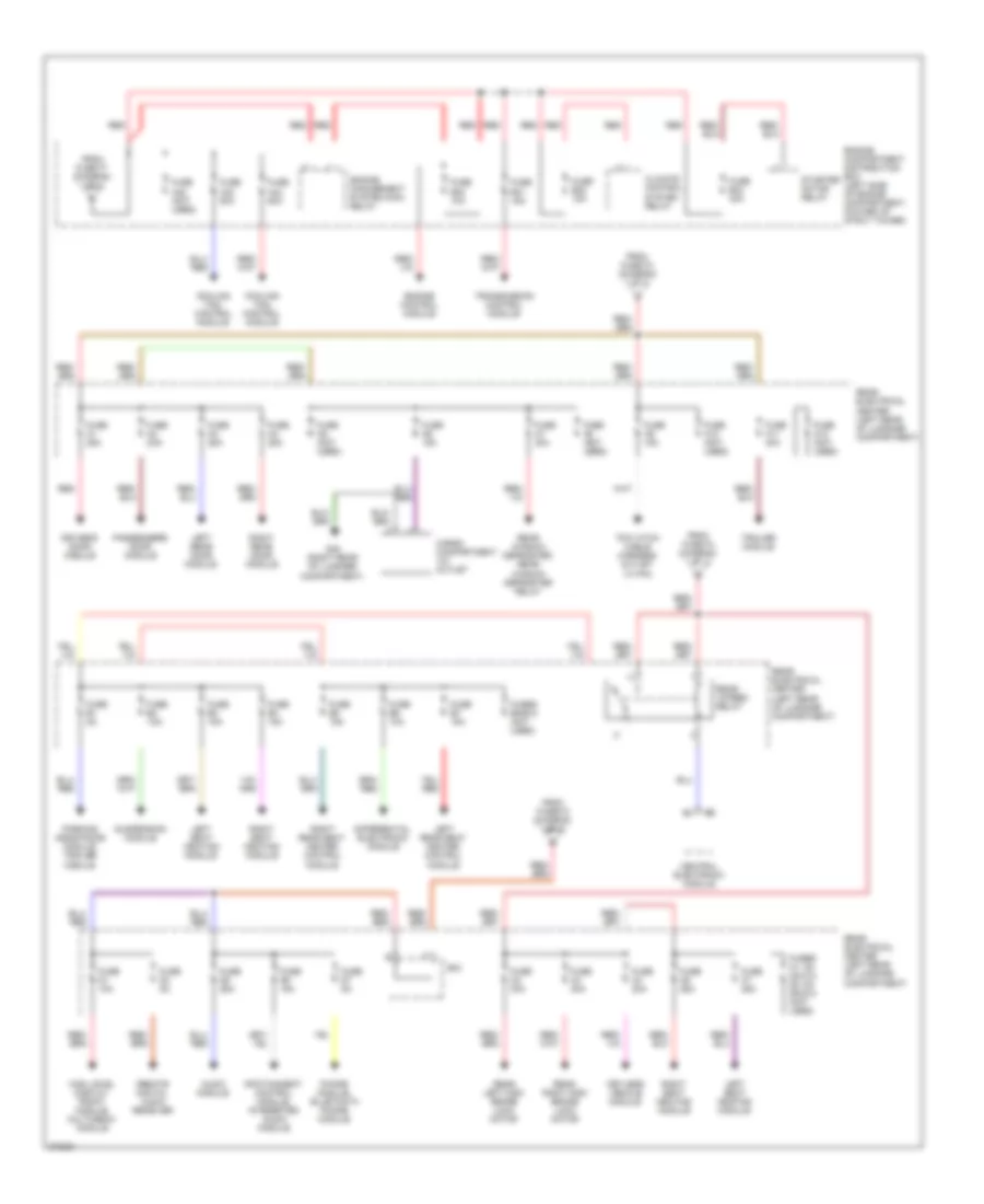 Power Distribution Wiring Diagram (2 of 3) for Volvo S80 2007