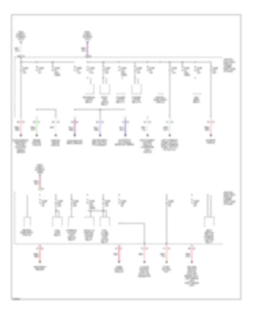 Power Distribution Wiring Diagram 3 of 3 for Volvo S80 2007