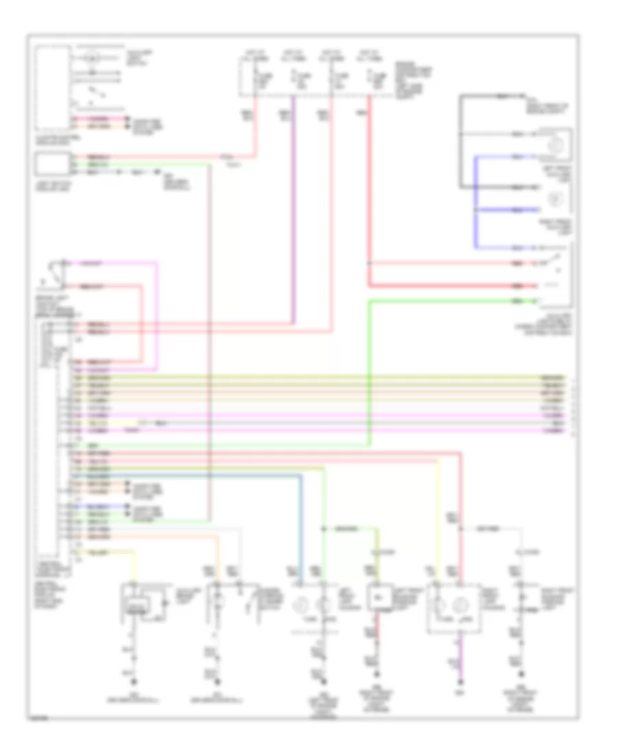 Exterior Lamps Wiring Diagram 1 of 2 for Volvo S60 T 5 2012