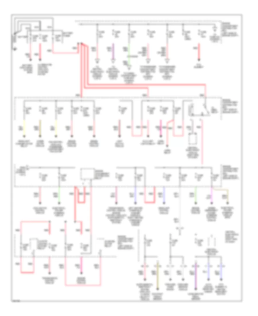 Power Distribution Wiring Diagram 1 of 3 for Volvo S60 T 5 2012