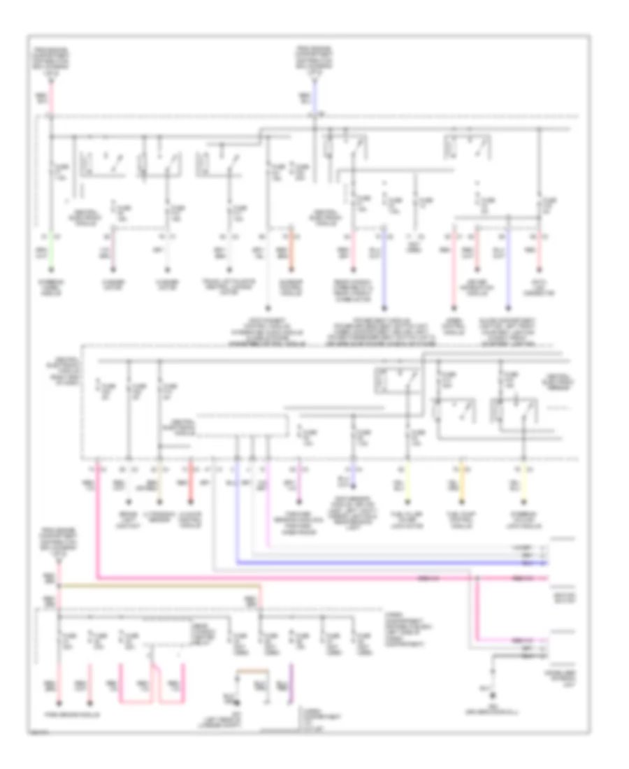 Power Distribution Wiring Diagram 2 of 3 for Volvo S60 T 5 2012
