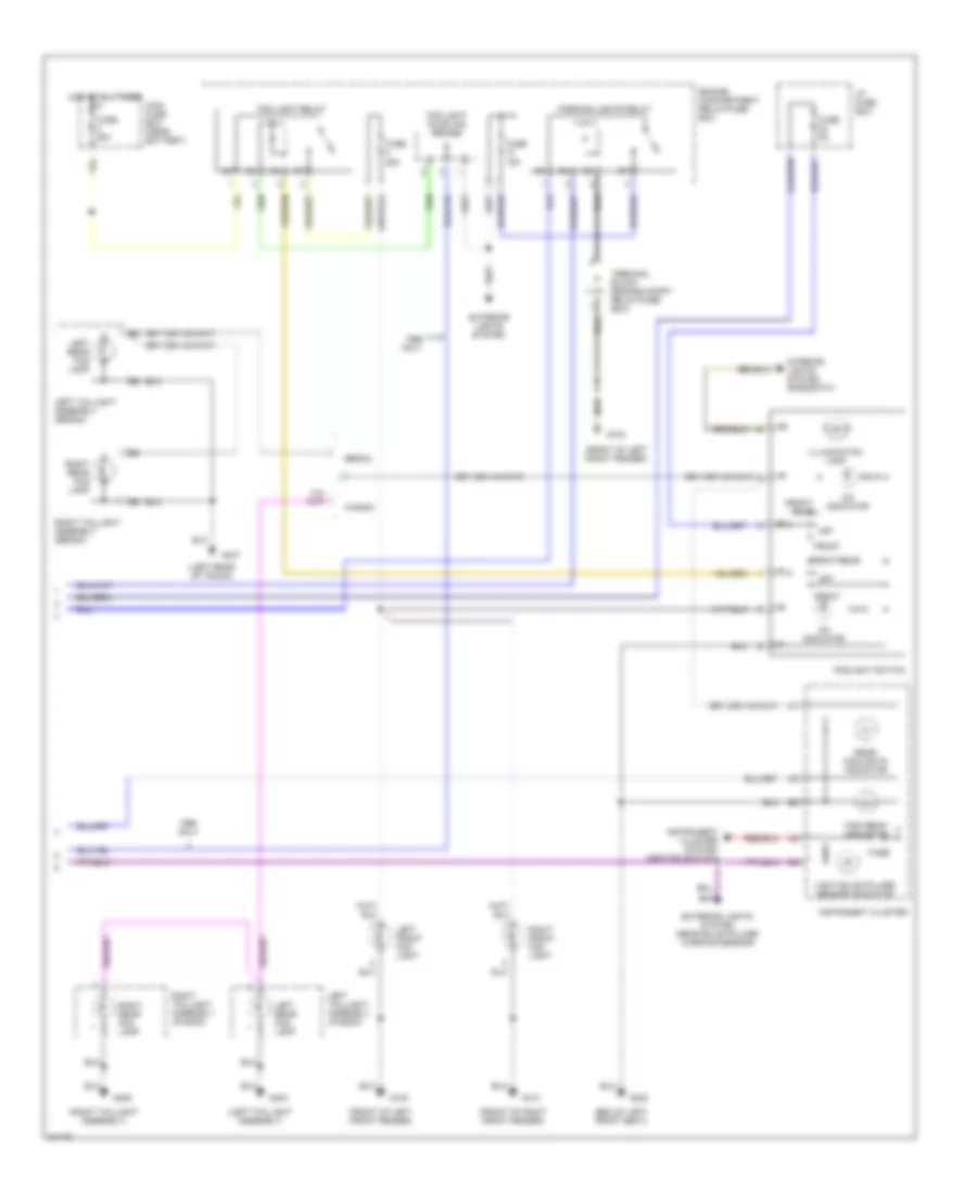 Headlamps Fog Lamps Wiring Diagram 2 of 2 for Volvo 960 1996