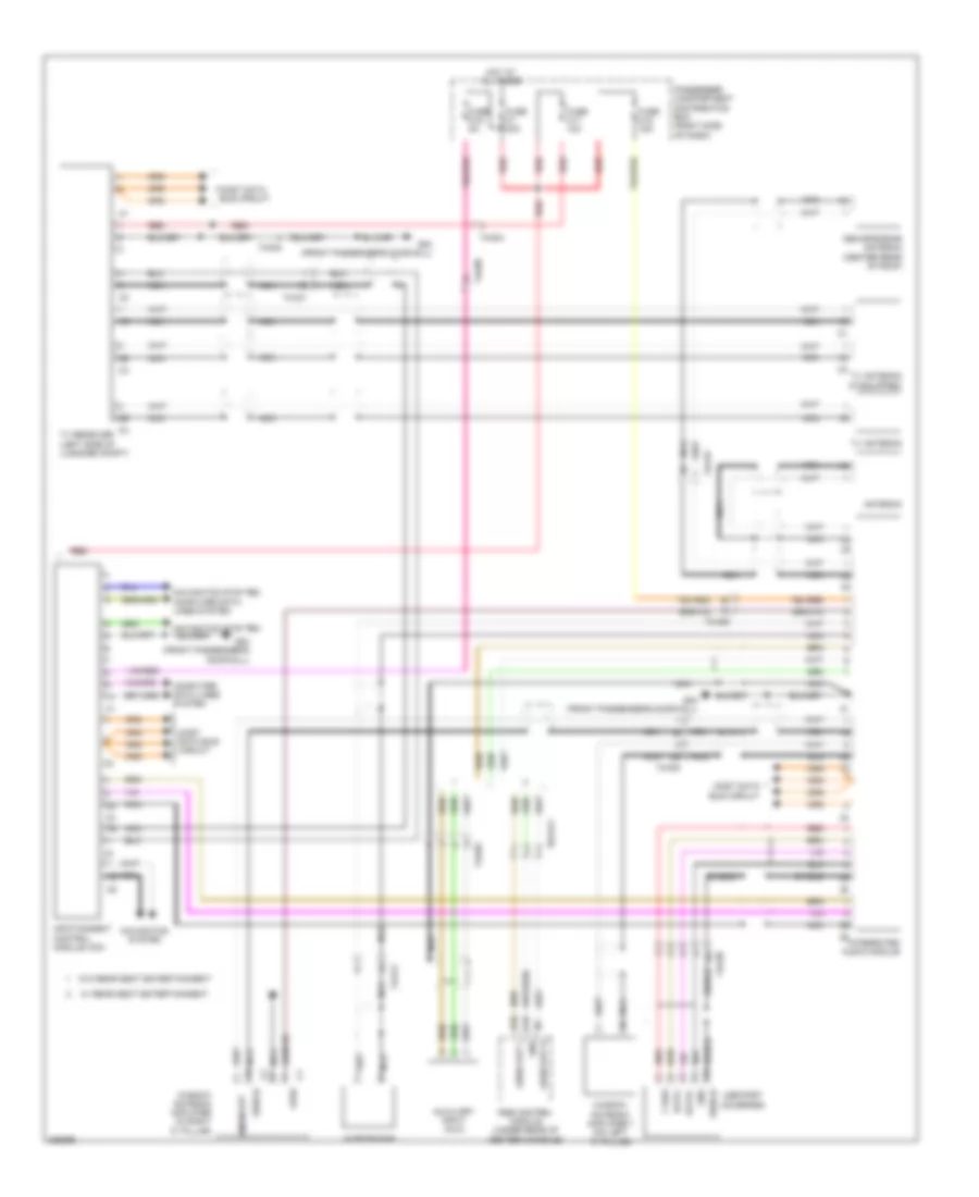Radio Wiring Diagram, Premium (2 of 2) for Volvo S60 T-6 2012