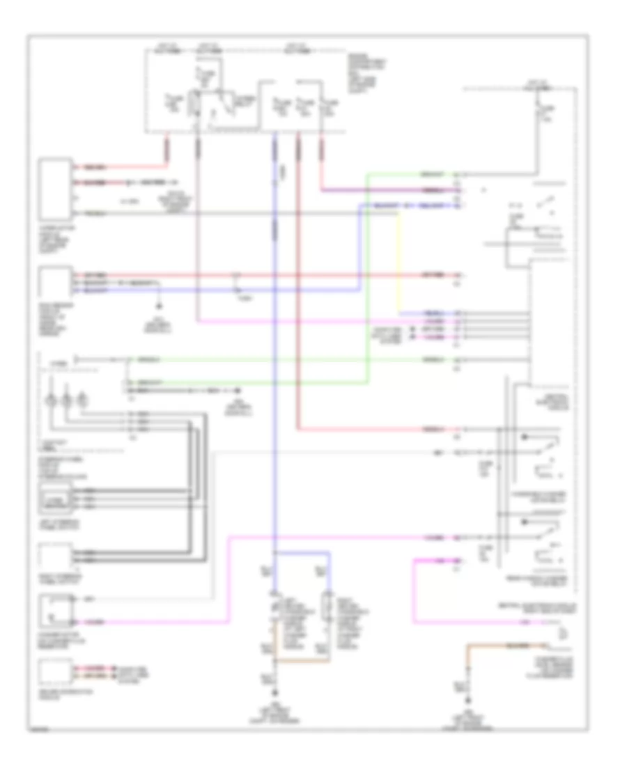 Электросхема передних стеклоочистителей дворников и омывателя лобового стекла для Volvo S60 T-6 2012