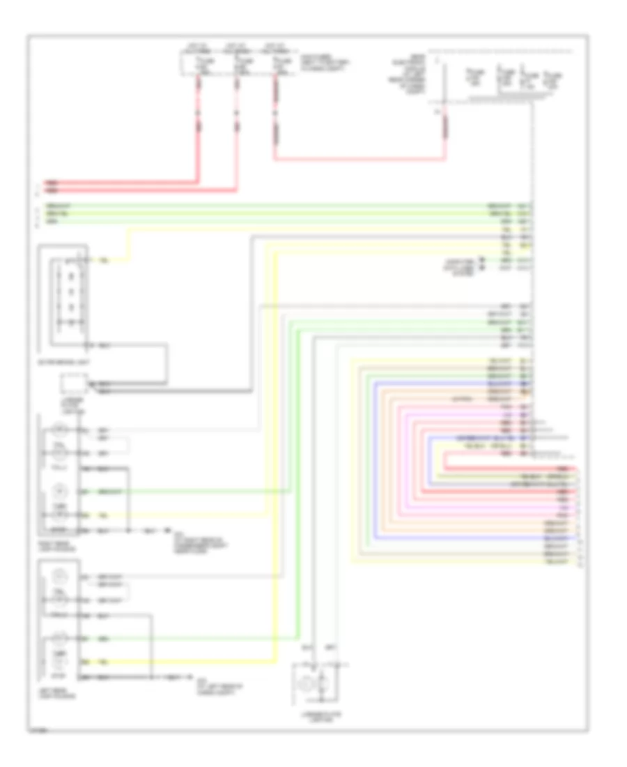 Exterior Lamps Wiring Diagram (2 of 3) for Volvo V70 2007