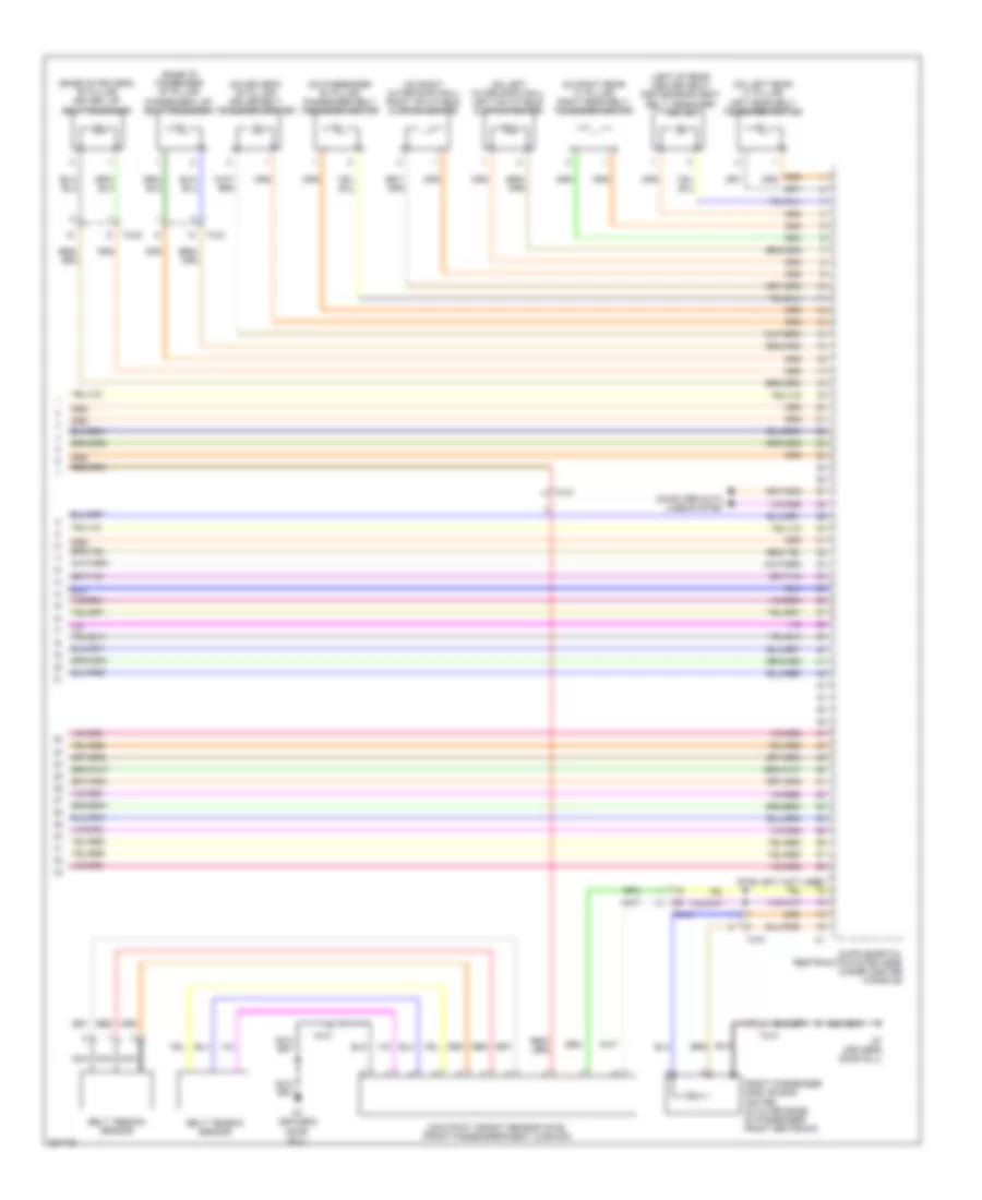 Supplemental Restraints Wiring Diagram (3 of 3) for Volvo S60 T-6 R-Design 2012
