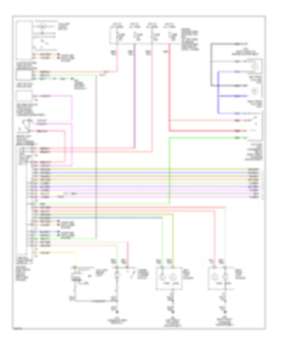 Exterior Lamps Wiring Diagram (1 of 2) for Volvo S80 2012