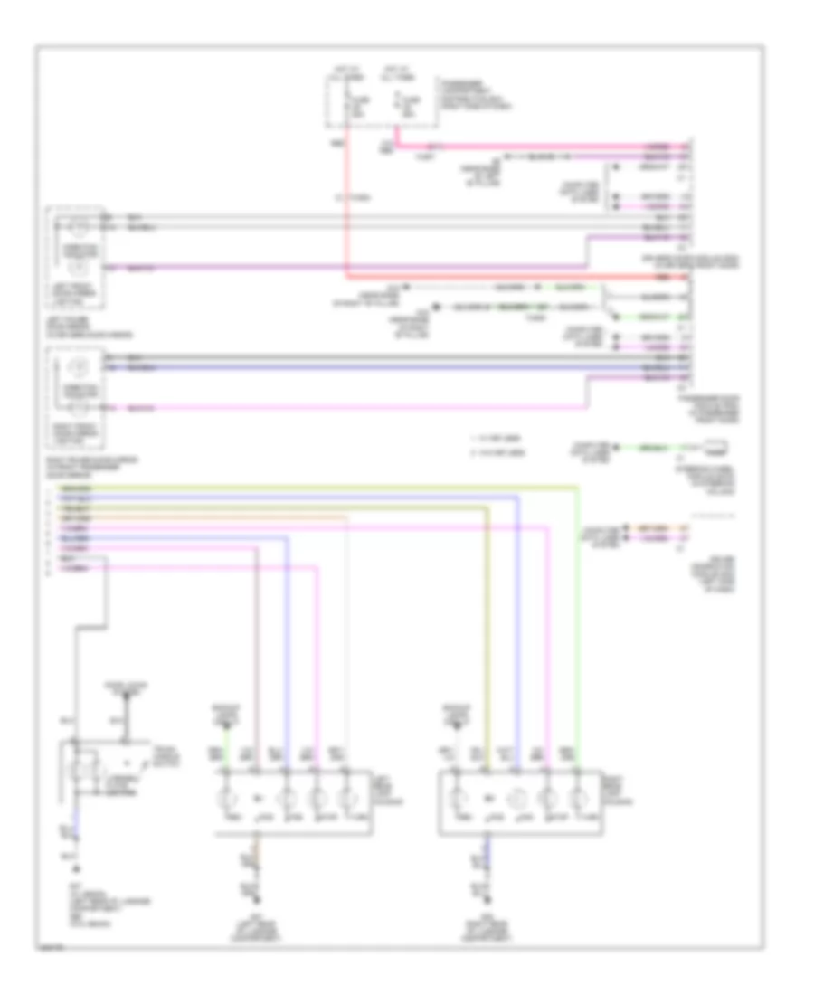 Exterior Lamps Wiring Diagram 2 of 2 for Volvo S80 2012