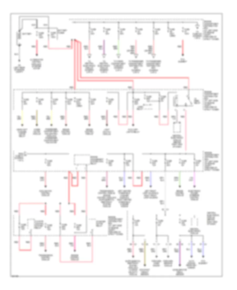Power Distribution Wiring Diagram 1 of 3 for Volvo S80 2012