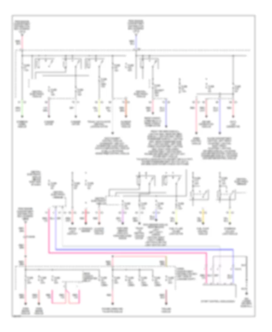 Power Distribution Wiring Diagram (2 of 3) for Volvo S80 2012