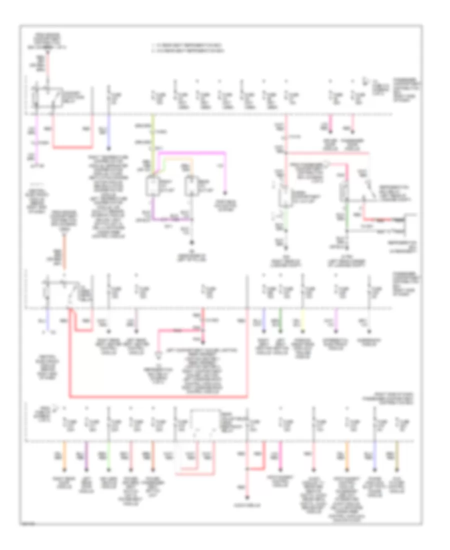 Power Distribution Wiring Diagram (3 of 3) for Volvo S80 2012