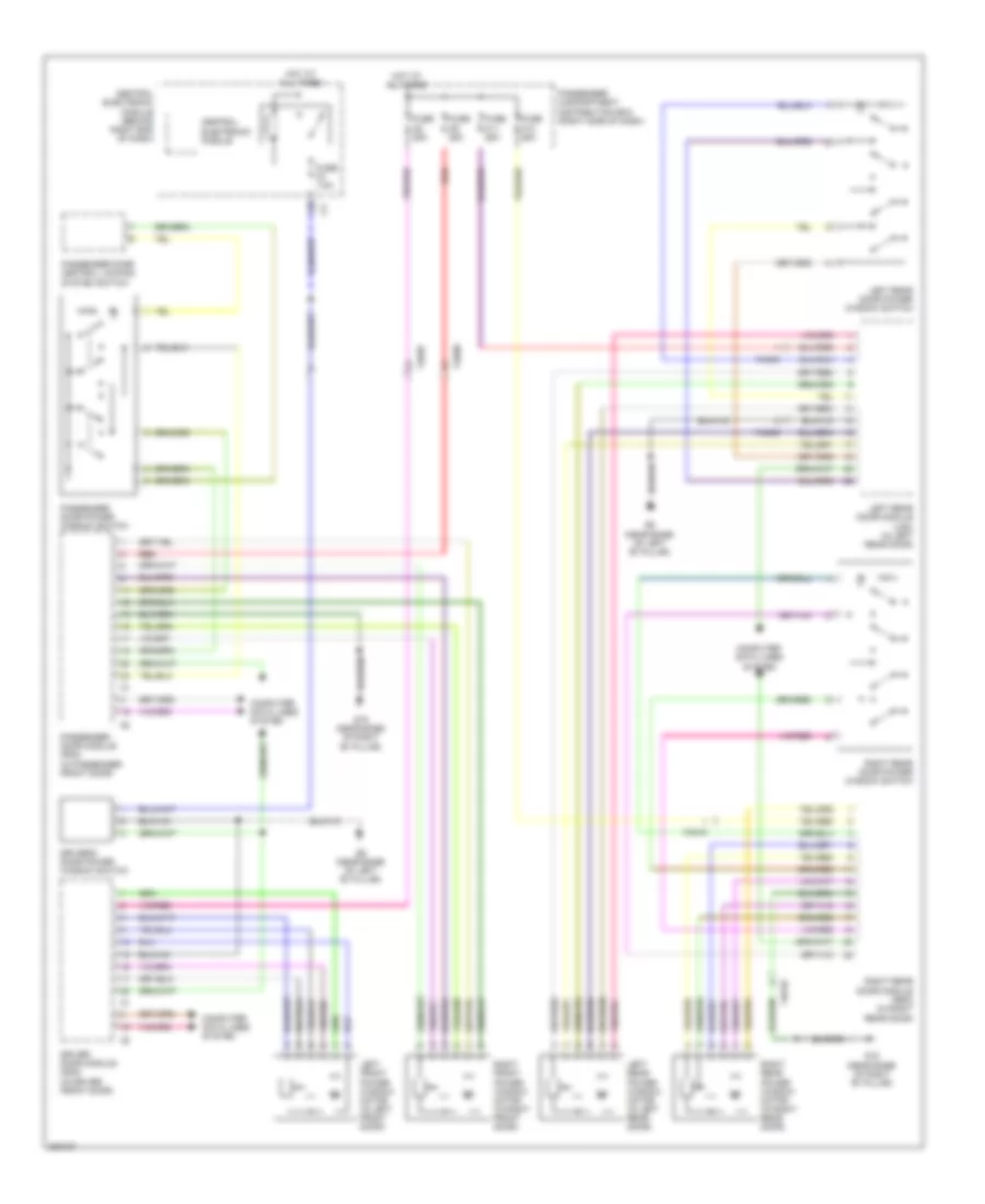 Power Windows Wiring Diagram for Volvo S80 2012