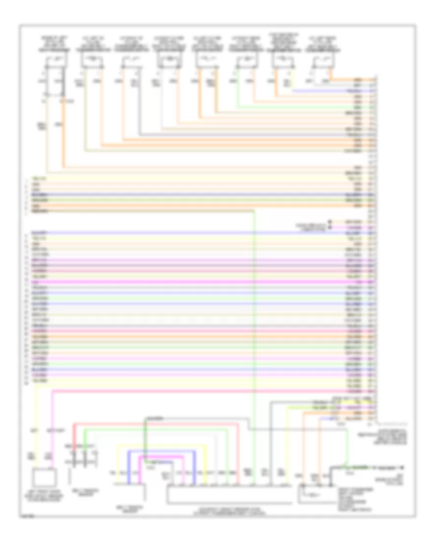 Supplemental Restraints Wiring Diagram (3 of 3) for Volvo S80 2012
