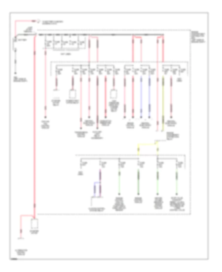 Power Distribution Wiring Diagram 1 of 2 for Volvo XC70 2007