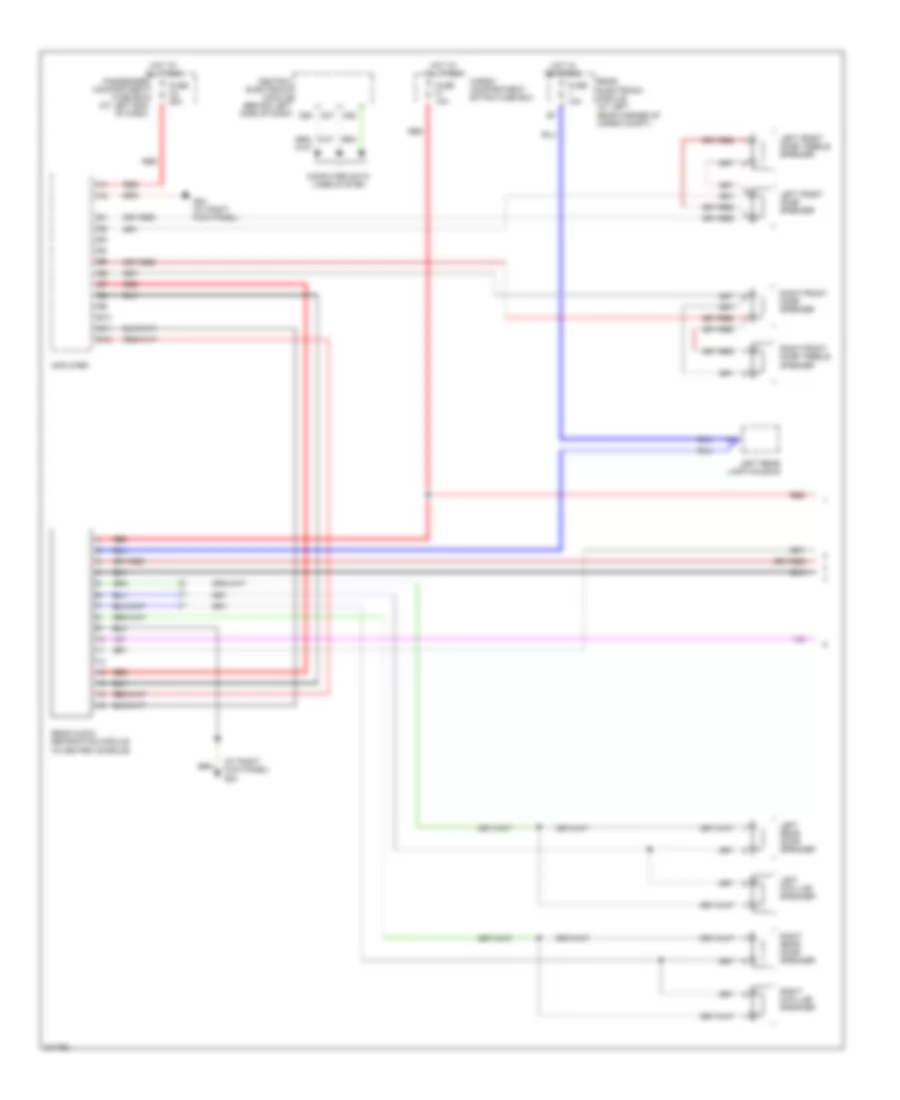 Rear Seat Entertainment Wiring Diagram (1 of 2) for Volvo XC70 2007