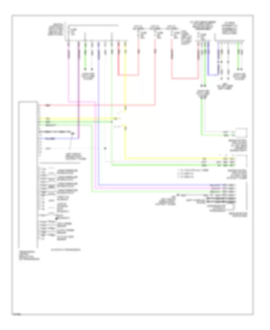Transmission Wiring Diagram, 6 Speed AT for Volvo XC70 2007