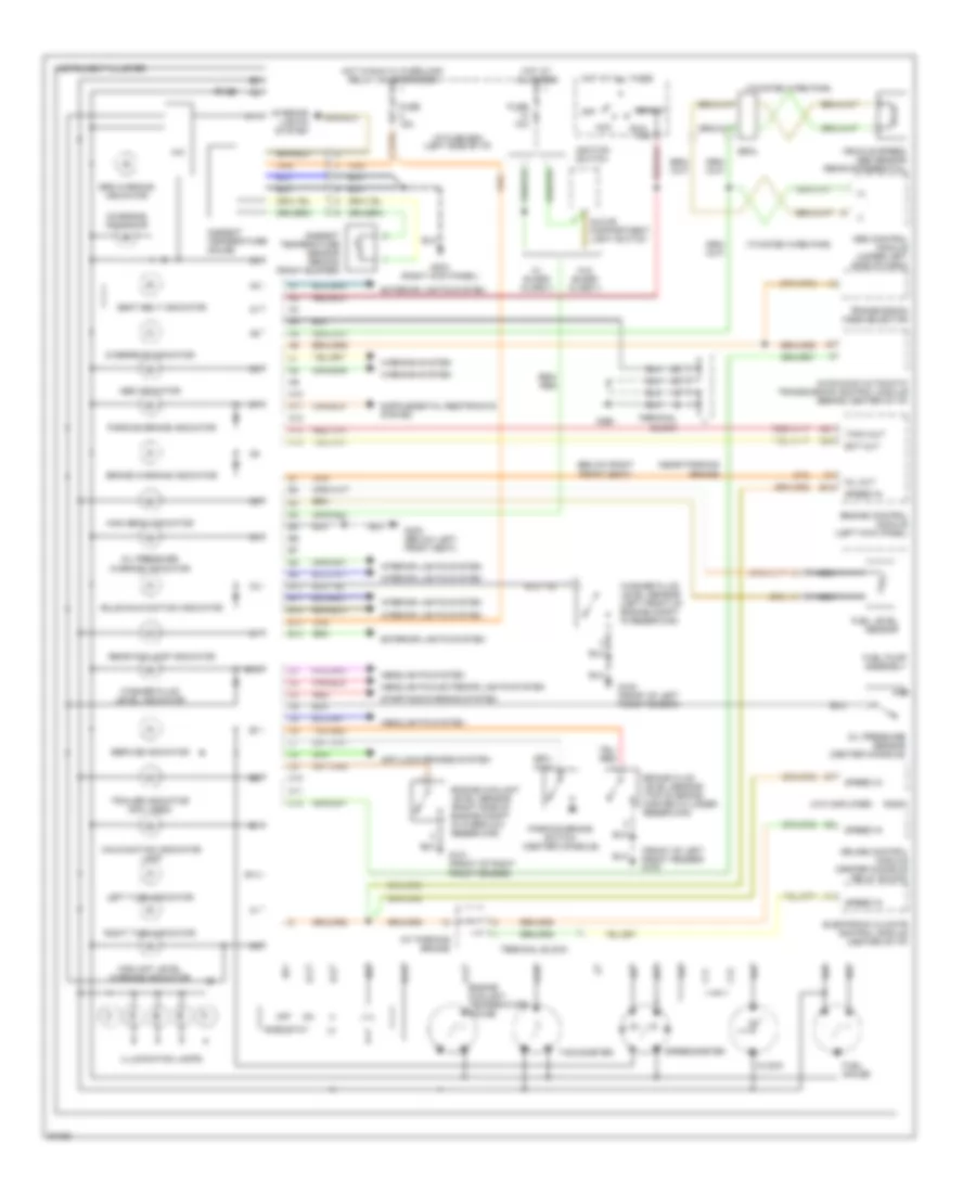 Instrument Cluster Wiring Diagram for Volvo 960 1997
