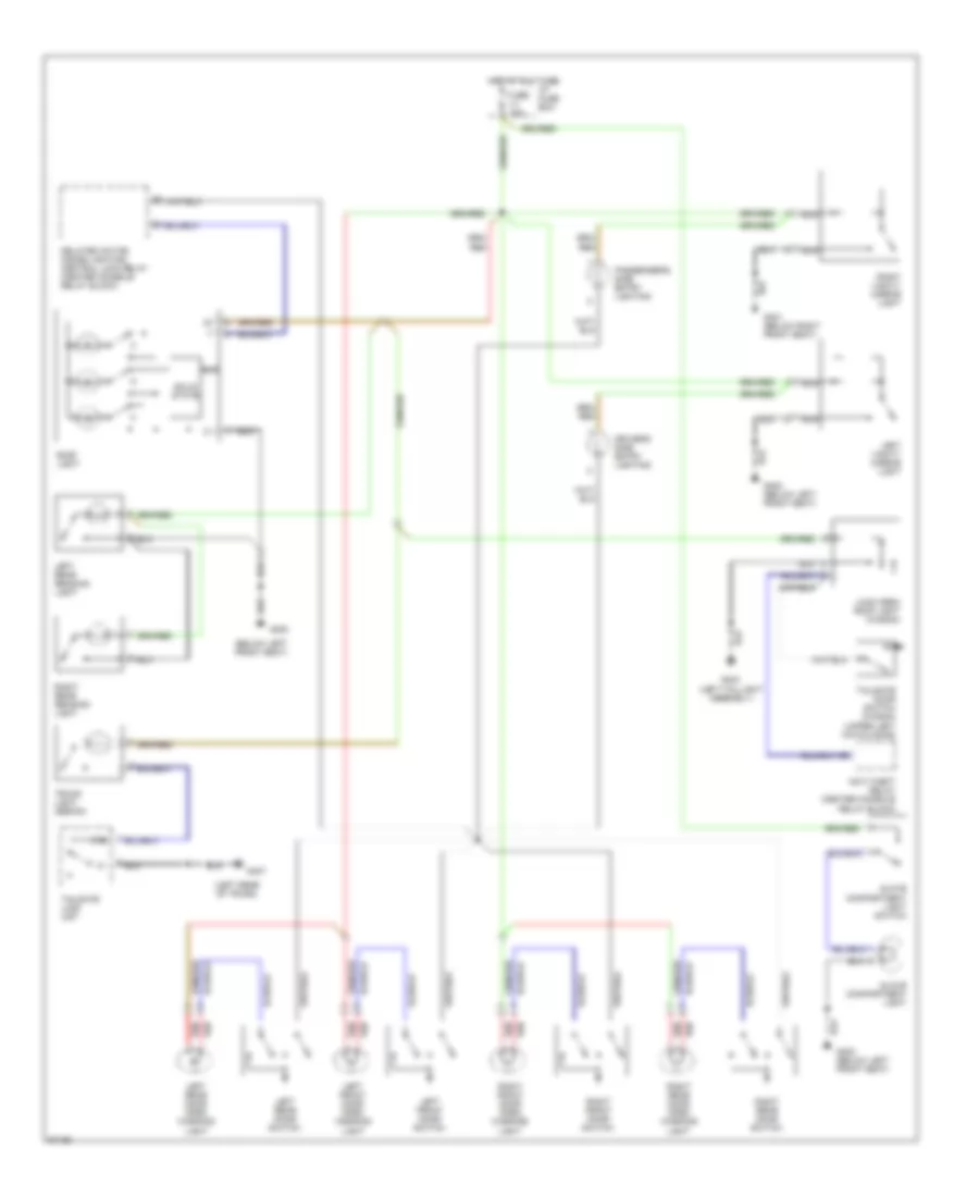 Courtesy Lamps Wiring Diagram for Volvo 960 1997