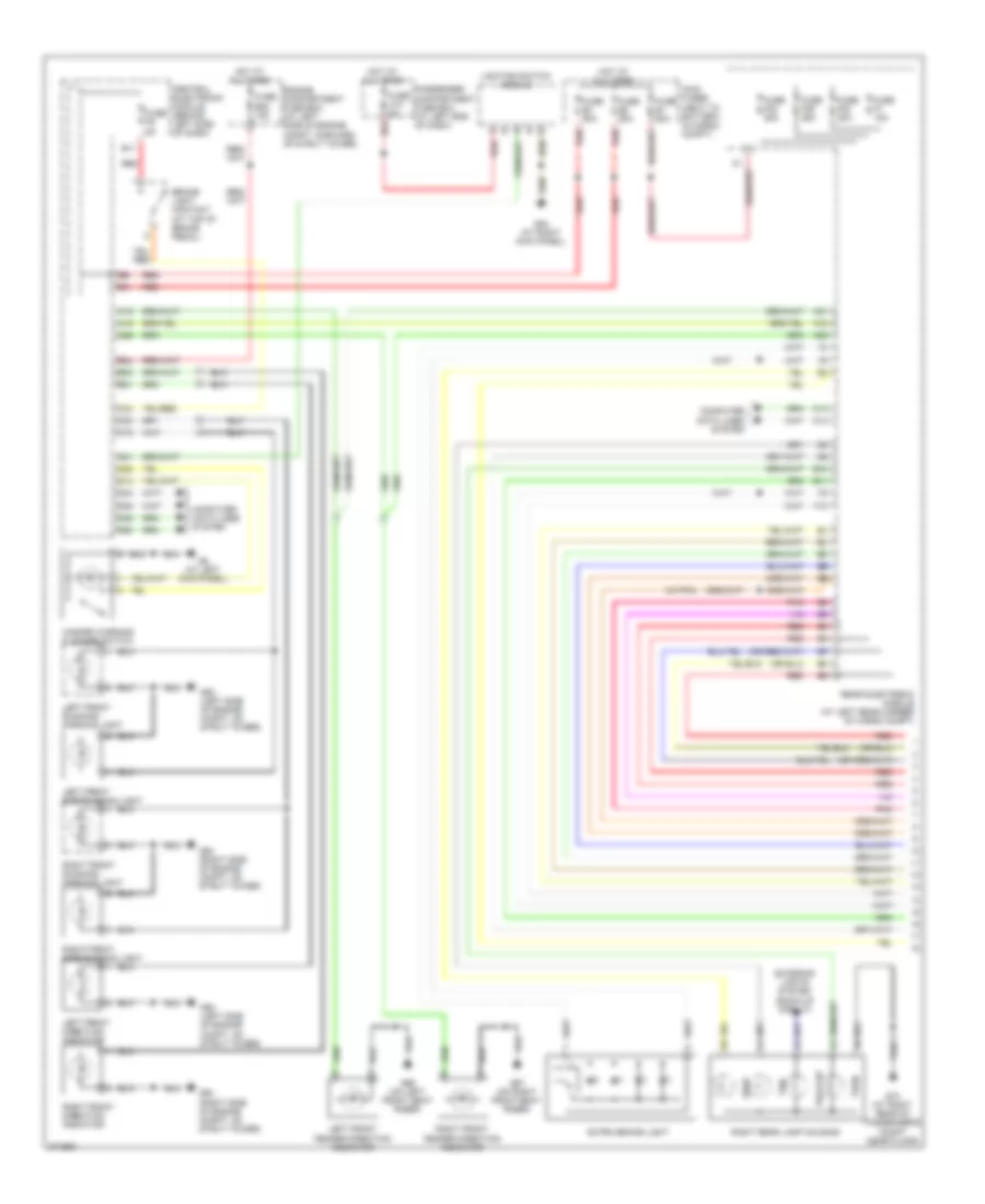 Exterior Lamps Wiring Diagram (1 of 2) for Volvo XC90 2007