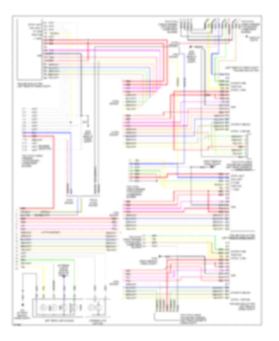 Exterior Lamps Wiring Diagram 2 of 2 for Volvo XC90 2007