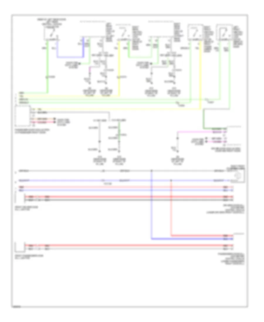 Courtesy Lamps Wiring Diagram (2 of 2) for Volvo XC60 2012