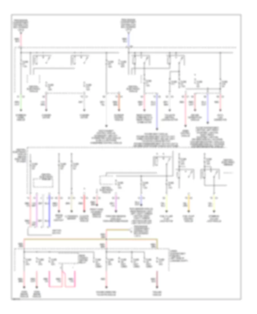 Power Distribution Wiring Diagram (2 of 3) for Volvo XC60 2012
