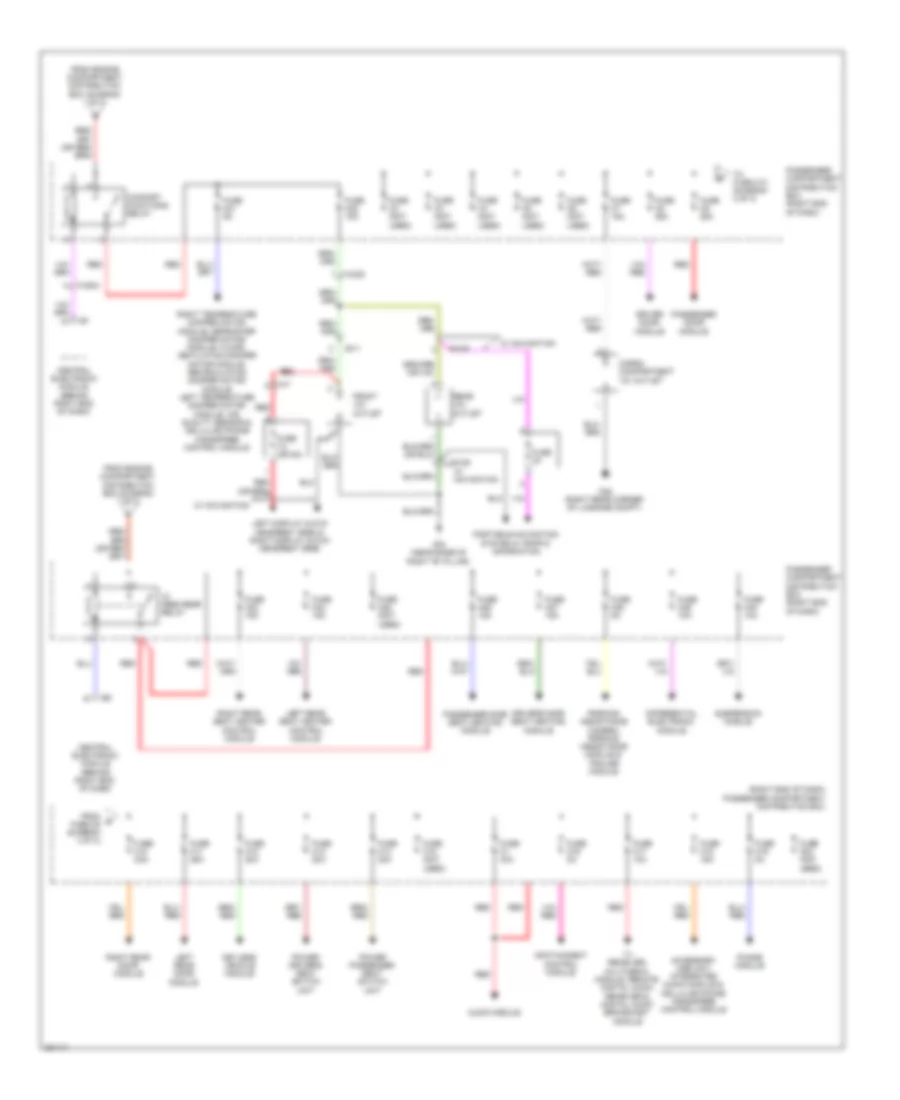 Power Distribution Wiring Diagram (3 of 3) for Volvo XC60 2012