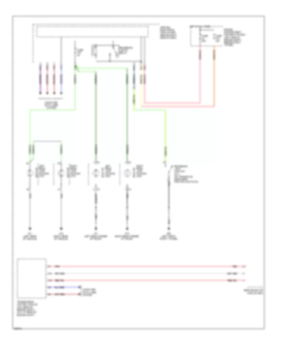 Back-up Lamps Wiring Diagram for Volvo C30 T-5 2008