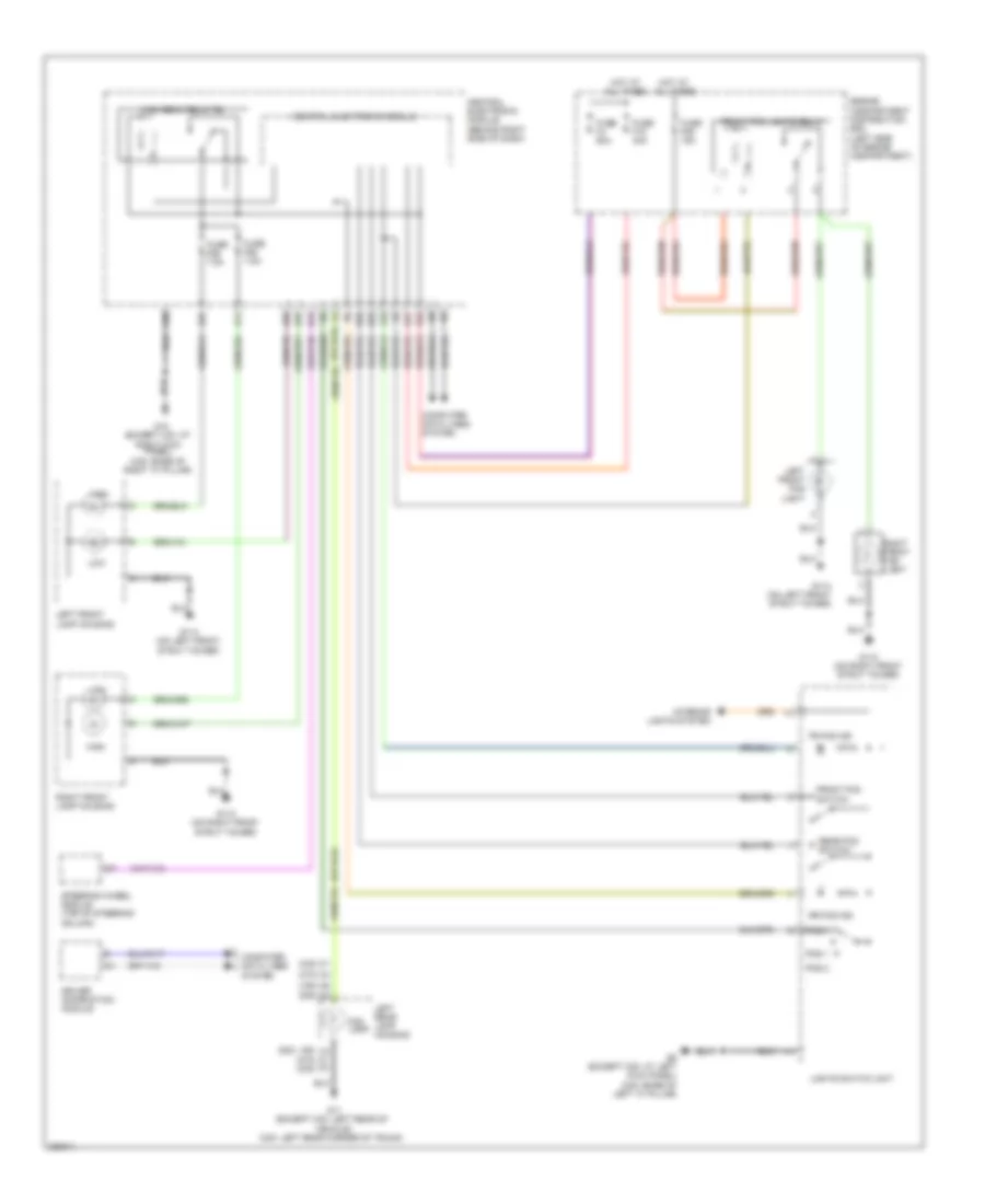 Headlamps Wiring Diagram, without Xenon Lamps for Volvo C30 T-5 2008