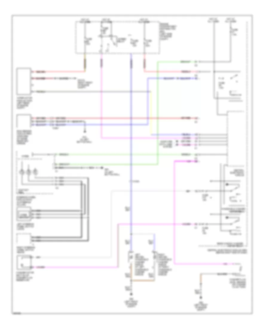 Электросхема передних стеклоочистителей дворников и омывателя лобового стекла для Volvo XC60 T-6 2012