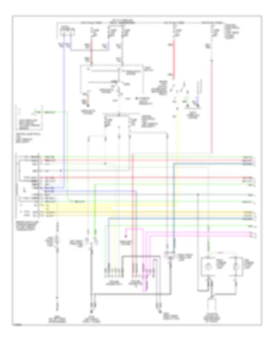 Exterior Lamps Wiring Diagram 1 of 2 for Volvo C70 1998