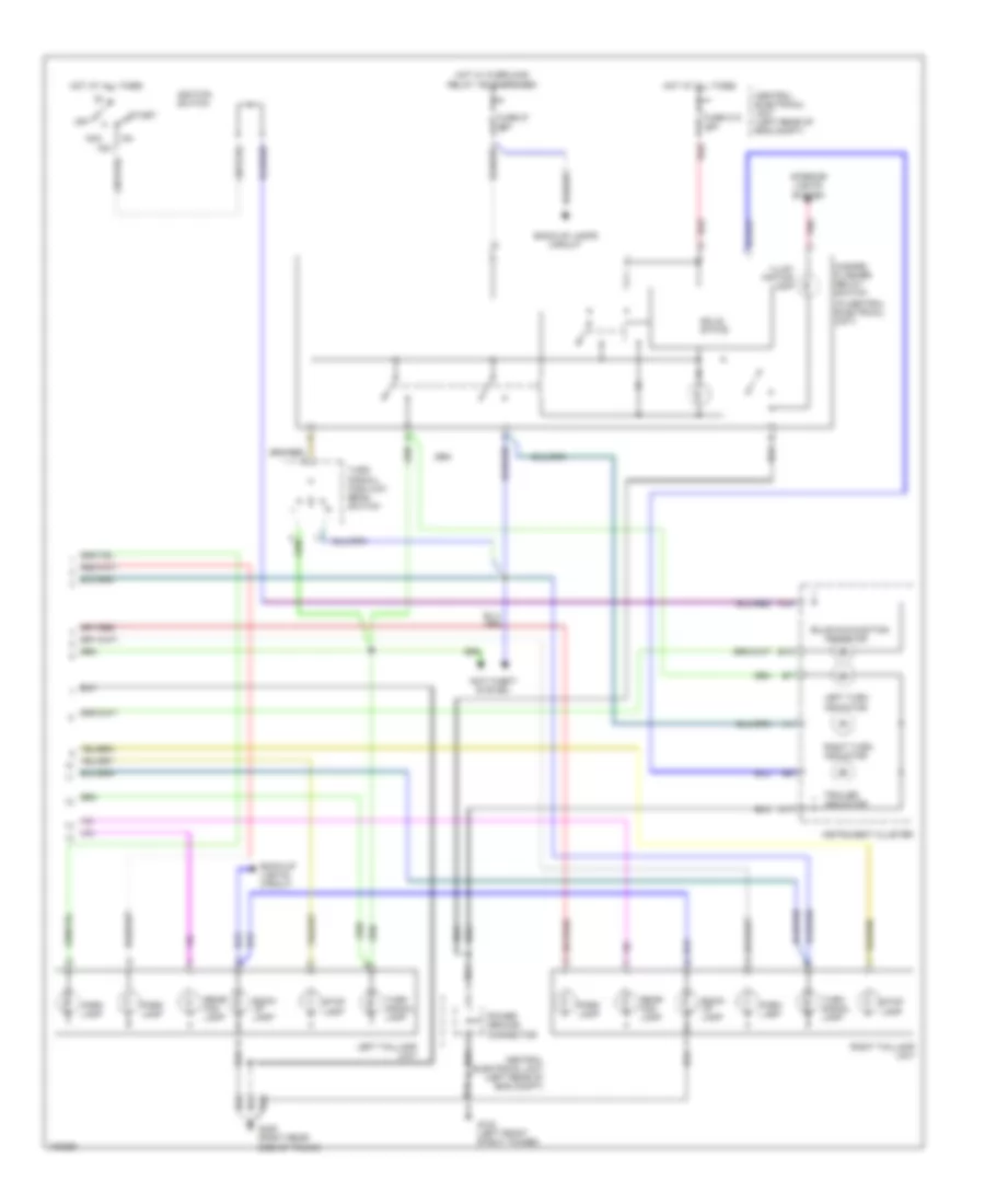 Exterior Lamps Wiring Diagram (2 of 2) for Volvo C70 1998