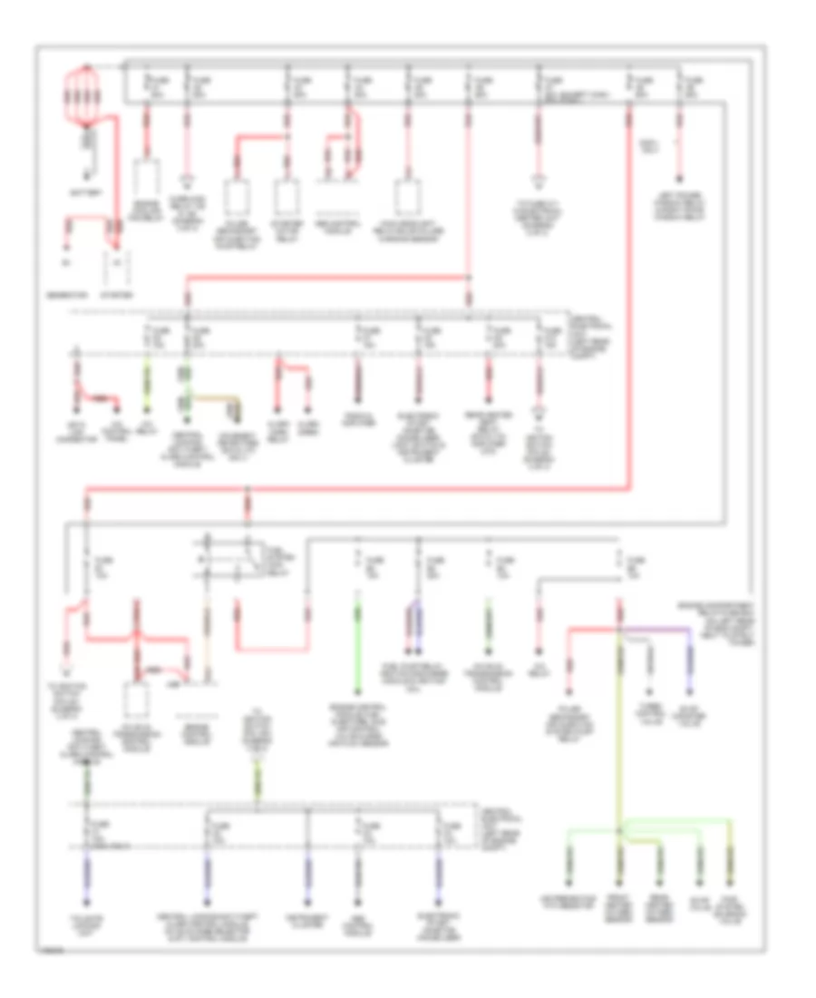 Power Distribution Wiring Diagram (1 of 3) for Volvo C70 1998