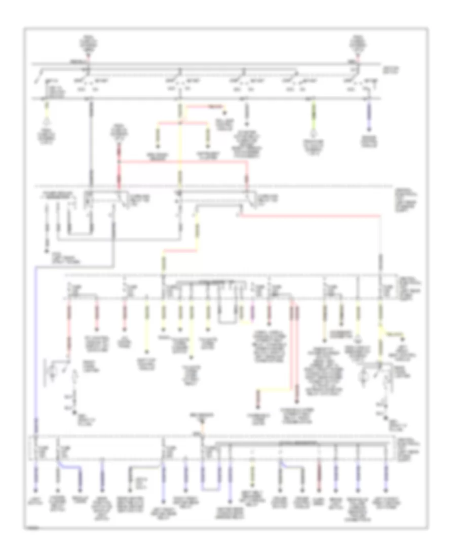 Power Distribution Wiring Diagram 3 of 3 for Volvo C70 1998