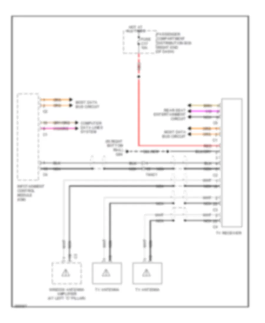 TV Control Module Wiring Diagram for Volvo XC60 T 6 R Design 2012