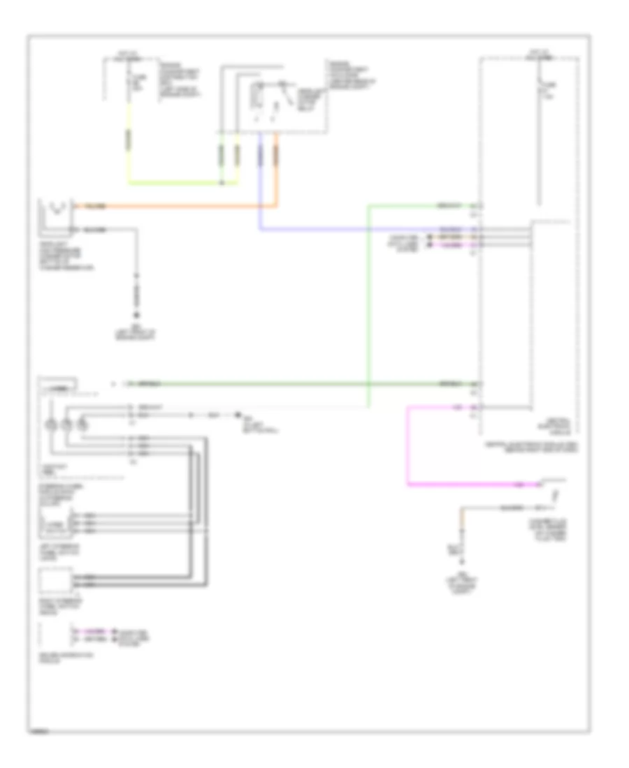 Headlamp Washer Wiring Diagram for Volvo XC60 T 6 R Design 2012