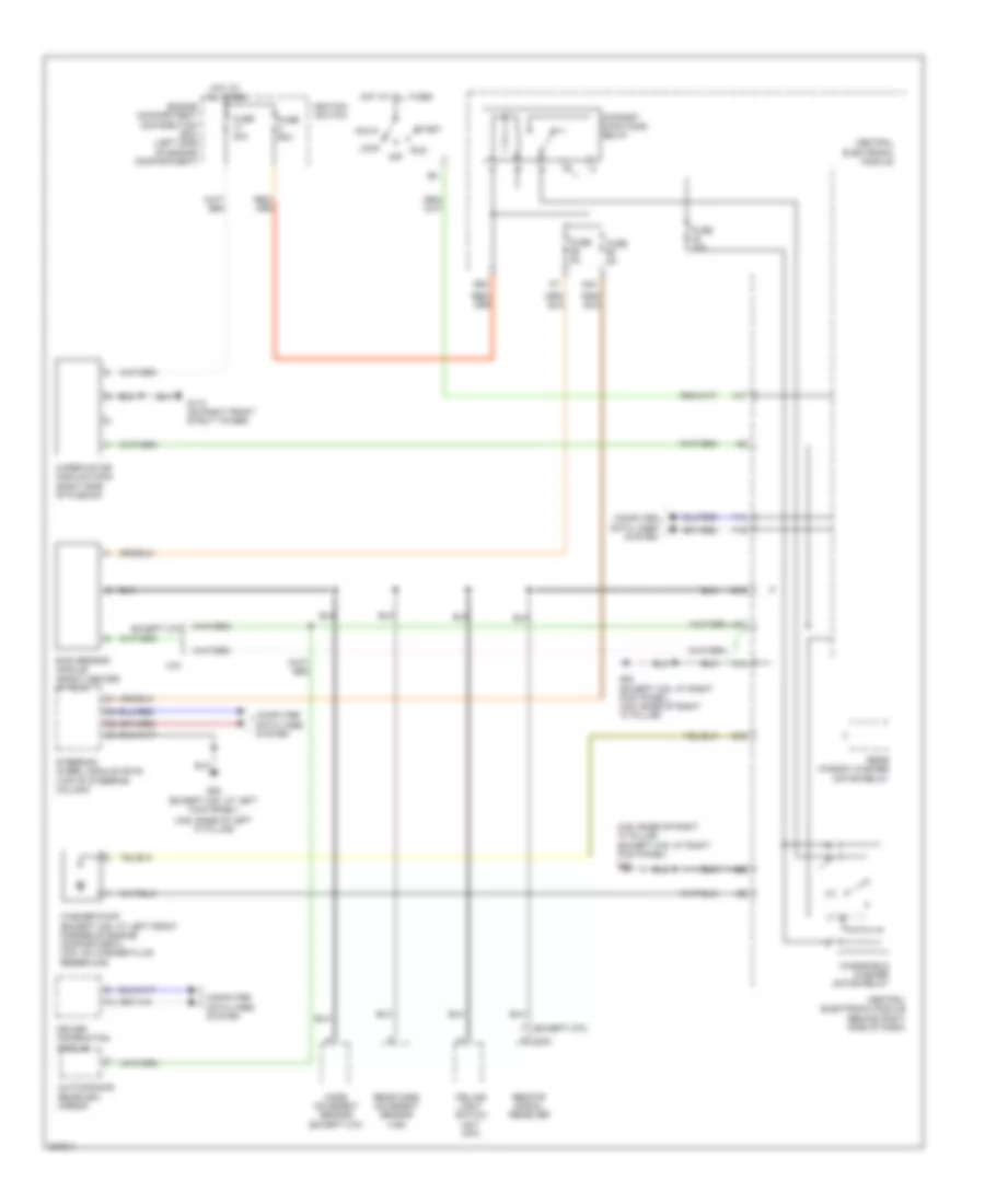Электросхема передних стеклоочистителей дворников и омывателя лобового стекла для Volvo S40 2008