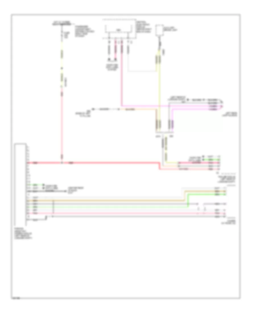 Rear Camera Wiring Diagram for Volvo XC70 2012