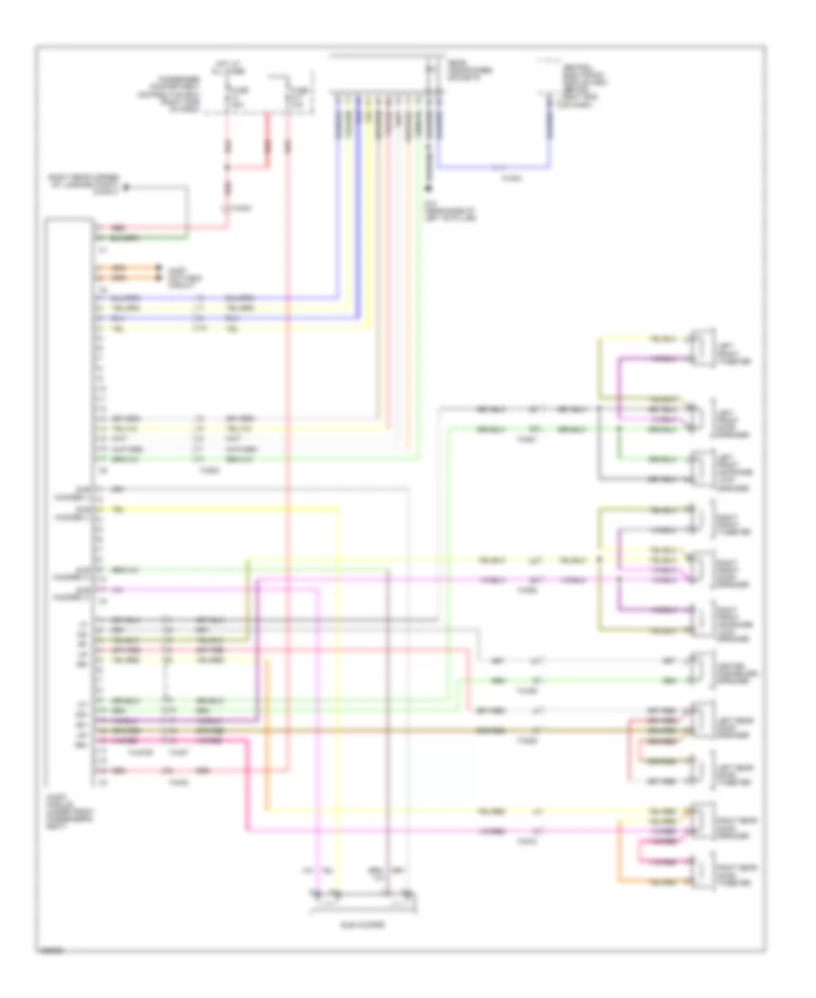 Radio Wiring Diagram, Premium (1 of 2) for Volvo XC70 2012