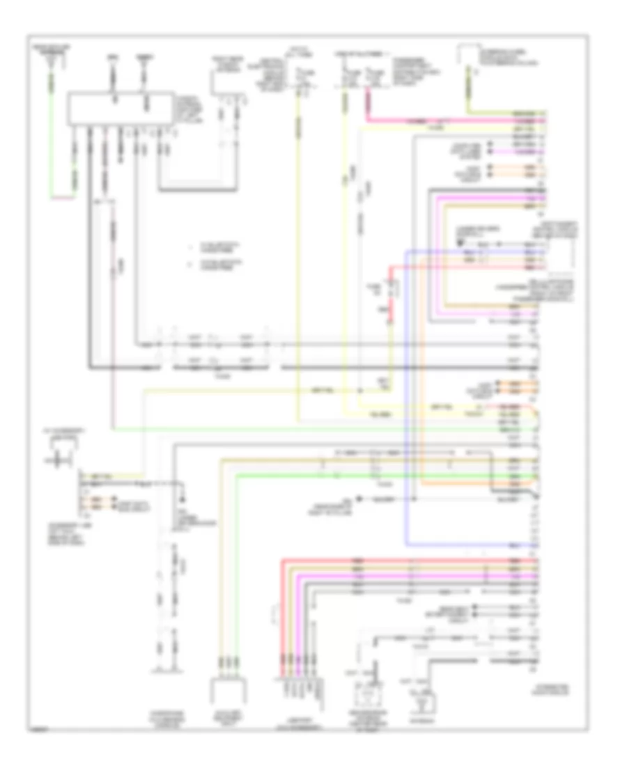 Radio Wiring Diagram, Premium (2 of 2) for Volvo XC70 2012