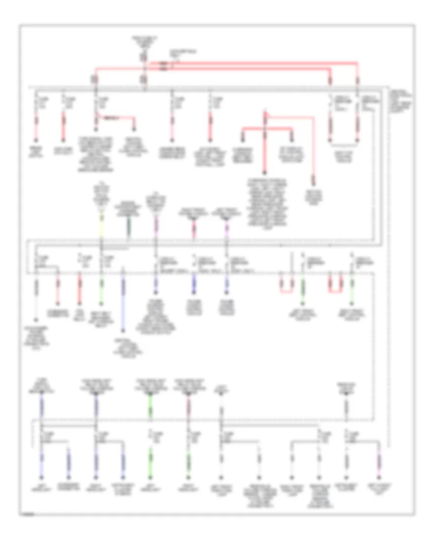 Power Distribution Wiring Diagram (2 of 3) for Volvo S70 T-5 1998